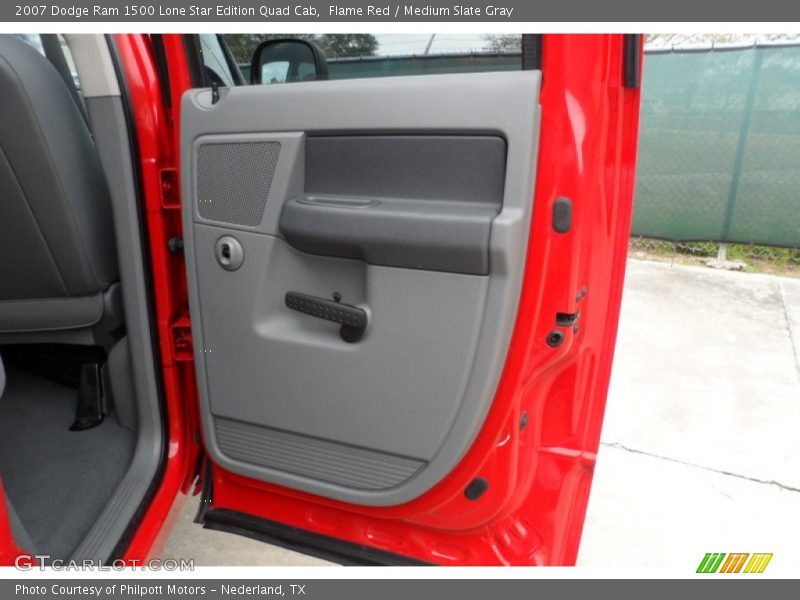 Flame Red / Medium Slate Gray 2007 Dodge Ram 1500 Lone Star Edition Quad Cab