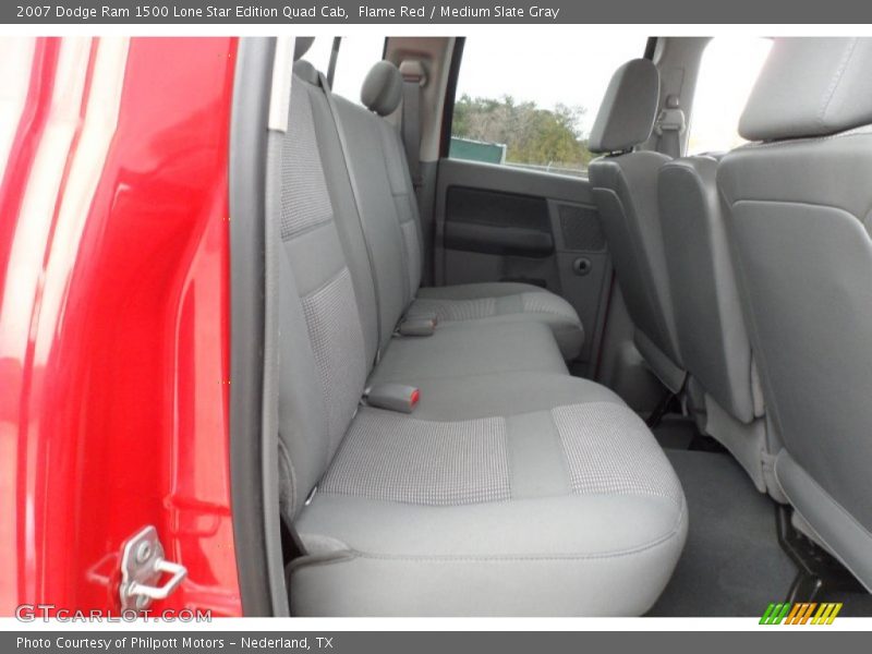 Flame Red / Medium Slate Gray 2007 Dodge Ram 1500 Lone Star Edition Quad Cab