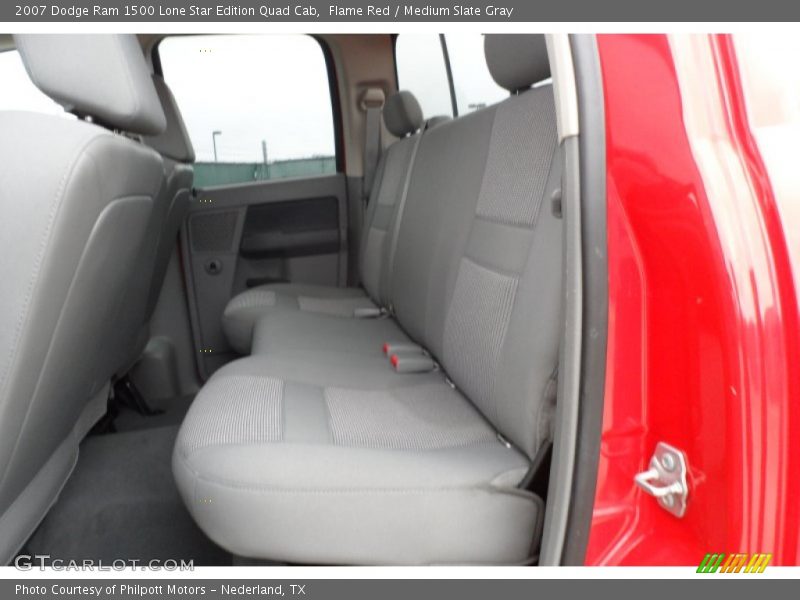 Flame Red / Medium Slate Gray 2007 Dodge Ram 1500 Lone Star Edition Quad Cab