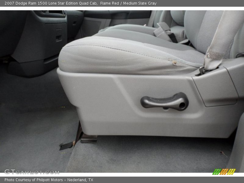 Flame Red / Medium Slate Gray 2007 Dodge Ram 1500 Lone Star Edition Quad Cab