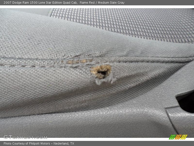 Flame Red / Medium Slate Gray 2007 Dodge Ram 1500 Lone Star Edition Quad Cab