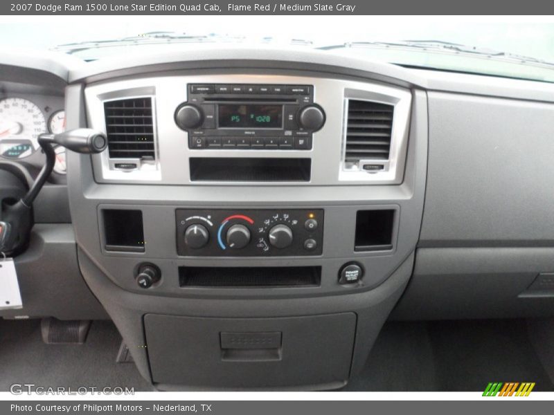 Flame Red / Medium Slate Gray 2007 Dodge Ram 1500 Lone Star Edition Quad Cab