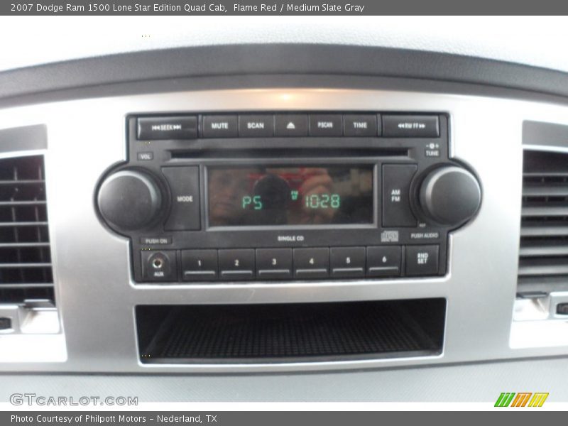 Flame Red / Medium Slate Gray 2007 Dodge Ram 1500 Lone Star Edition Quad Cab