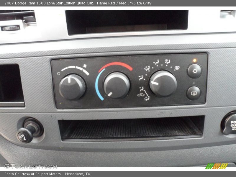 Flame Red / Medium Slate Gray 2007 Dodge Ram 1500 Lone Star Edition Quad Cab