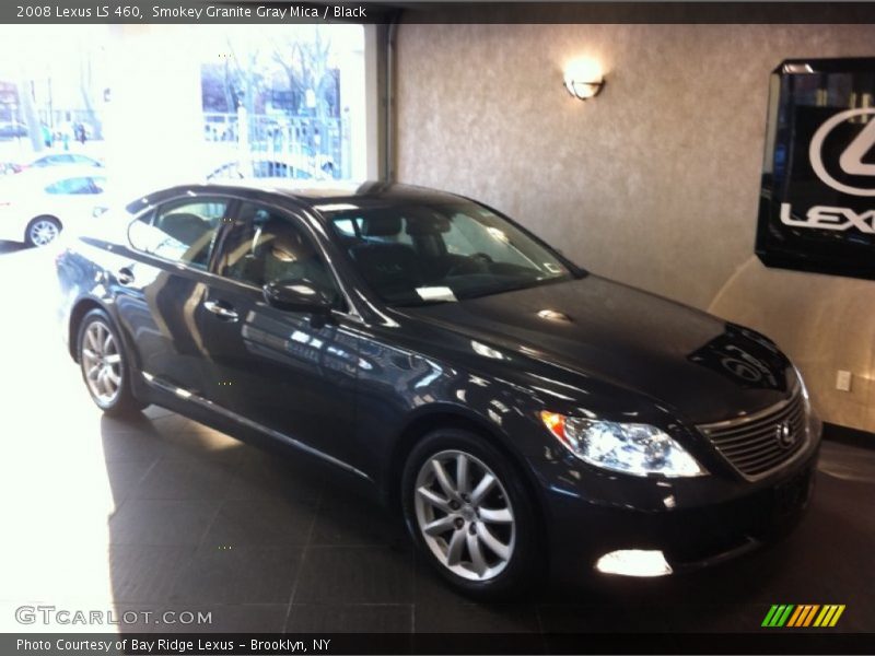Smokey Granite Gray Mica / Black 2008 Lexus LS 460