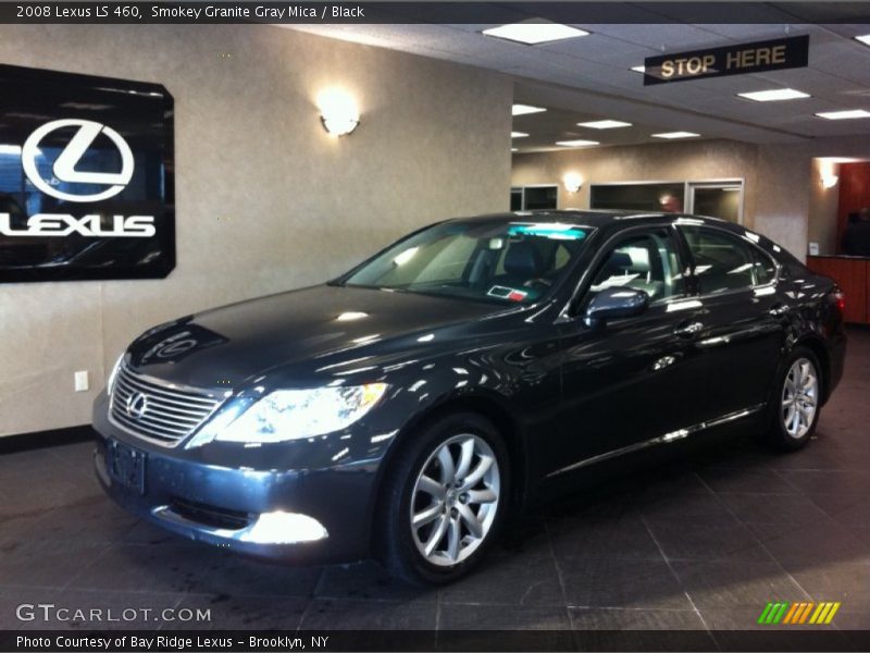 Smokey Granite Gray Mica / Black 2008 Lexus LS 460