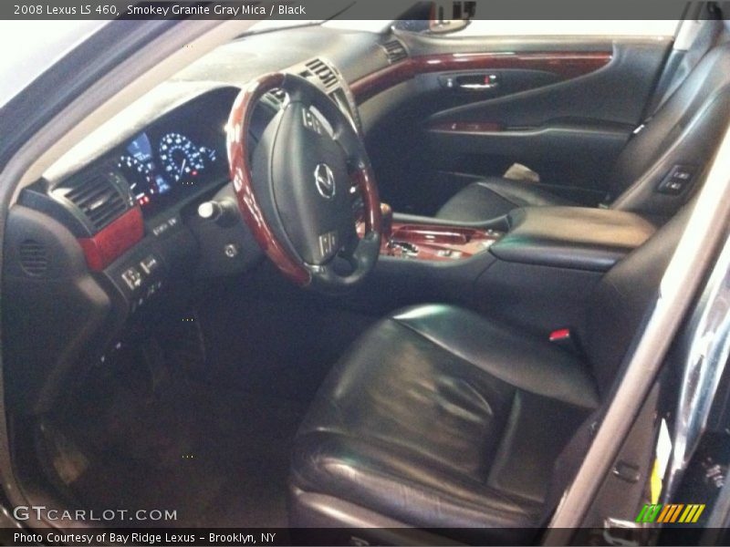 Smokey Granite Gray Mica / Black 2008 Lexus LS 460