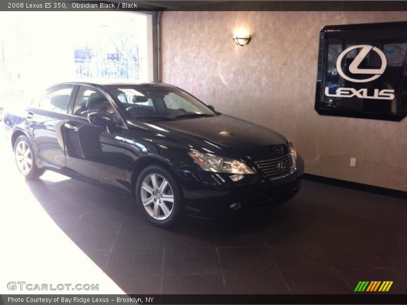 Obsidian Black / Black 2008 Lexus ES 350