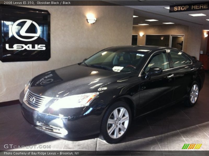Obsidian Black / Black 2008 Lexus ES 350