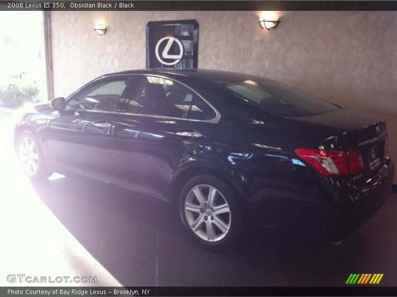 Obsidian Black / Black 2008 Lexus ES 350
