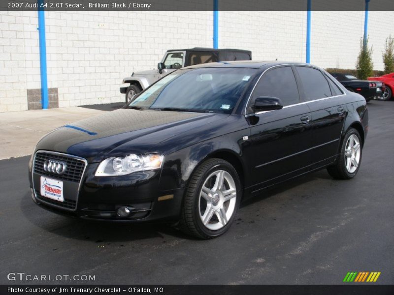 Brilliant Black / Ebony 2007 Audi A4 2.0T Sedan