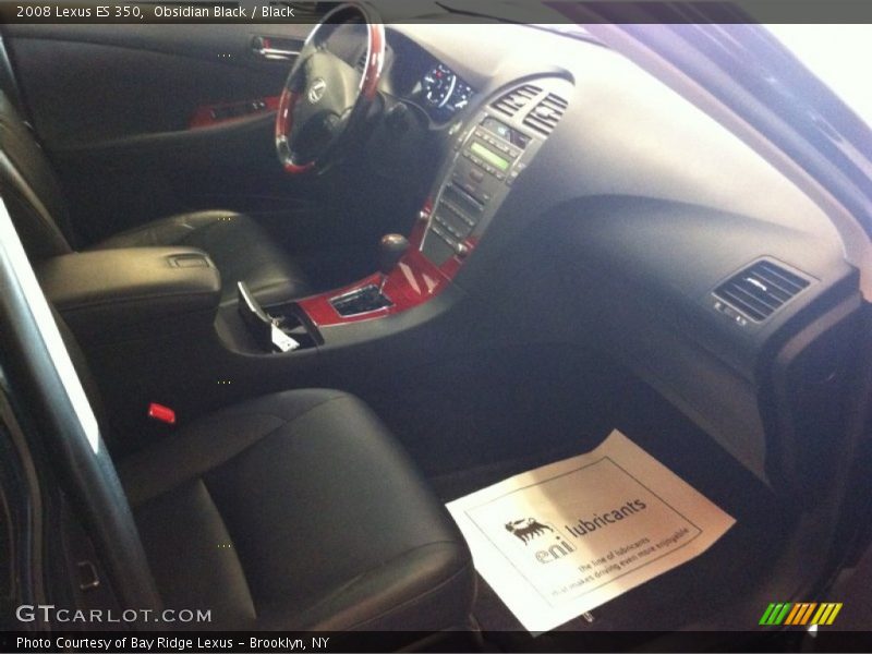Obsidian Black / Black 2008 Lexus ES 350