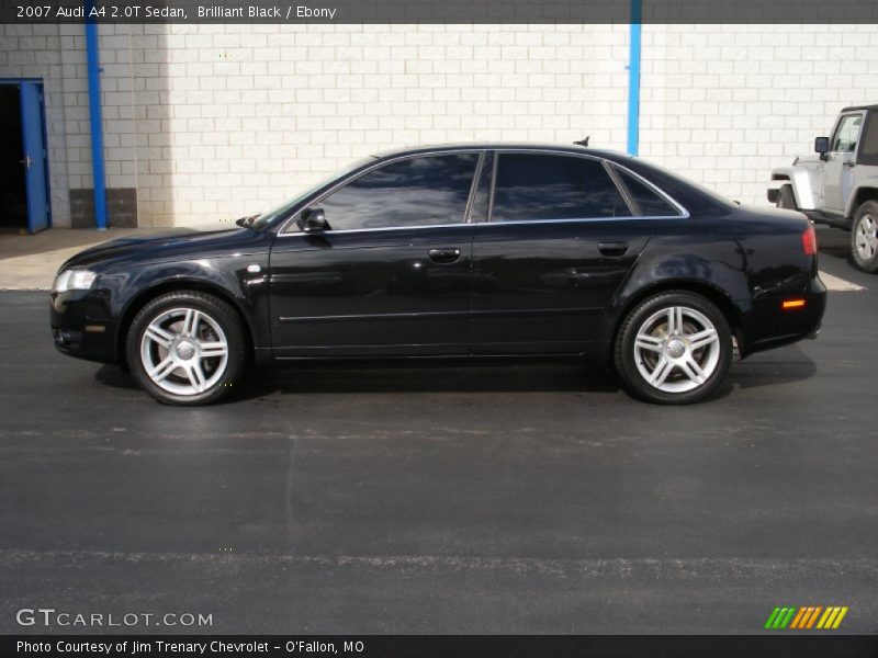 Brilliant Black / Ebony 2007 Audi A4 2.0T Sedan