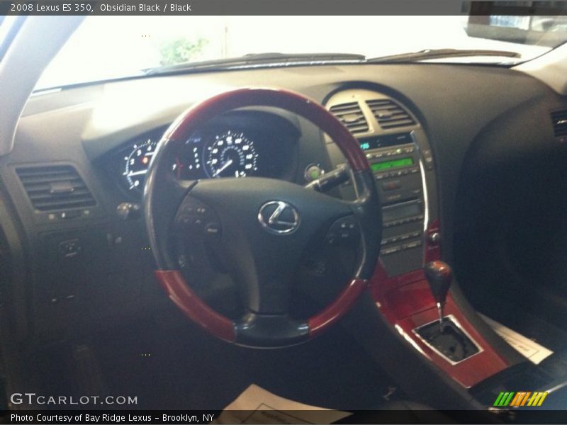 Obsidian Black / Black 2008 Lexus ES 350
