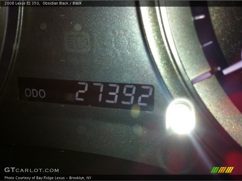 Obsidian Black / Black 2008 Lexus ES 350