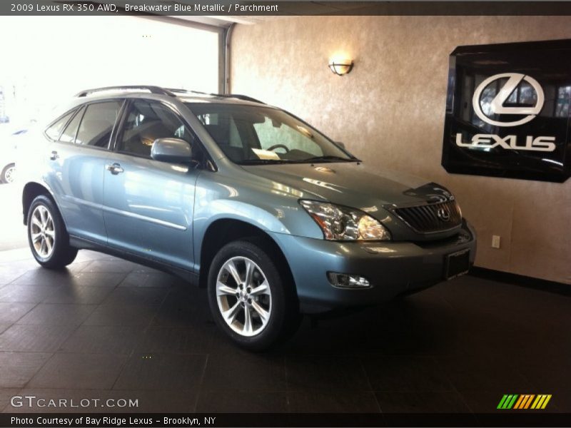 Breakwater Blue Metallic / Parchment 2009 Lexus RX 350 AWD
