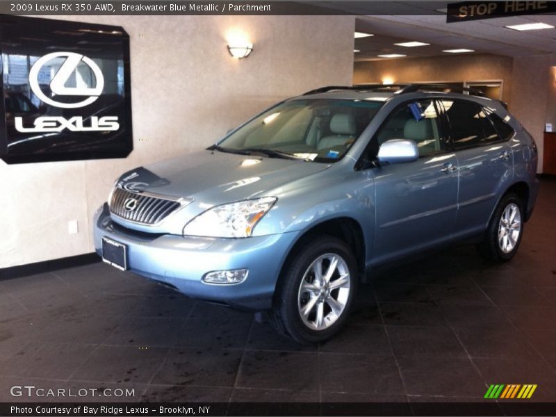 Breakwater Blue Metallic / Parchment 2009 Lexus RX 350 AWD