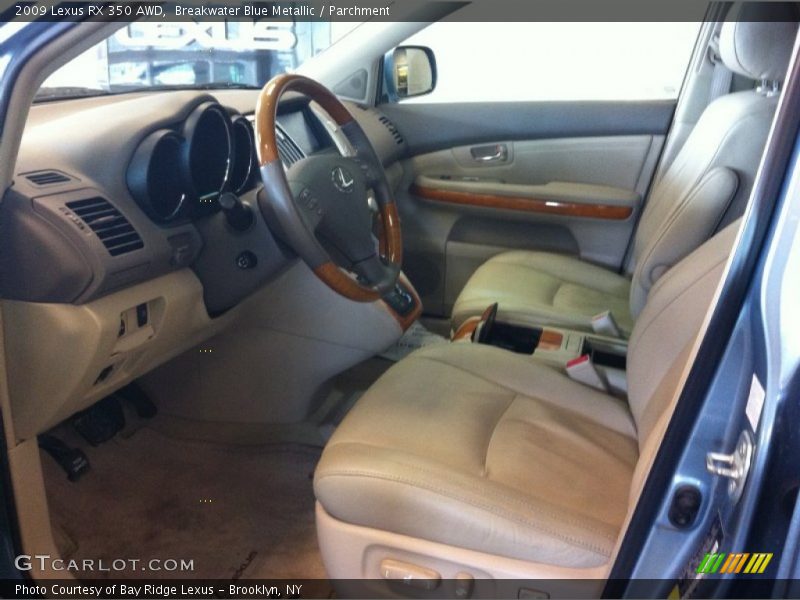 Breakwater Blue Metallic / Parchment 2009 Lexus RX 350 AWD