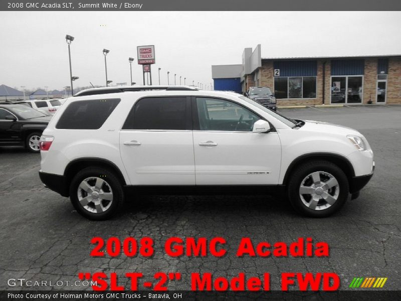 Summit White / Ebony 2008 GMC Acadia SLT