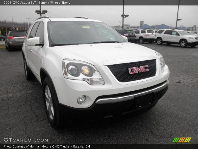 Summit White / Ebony 2008 GMC Acadia SLT