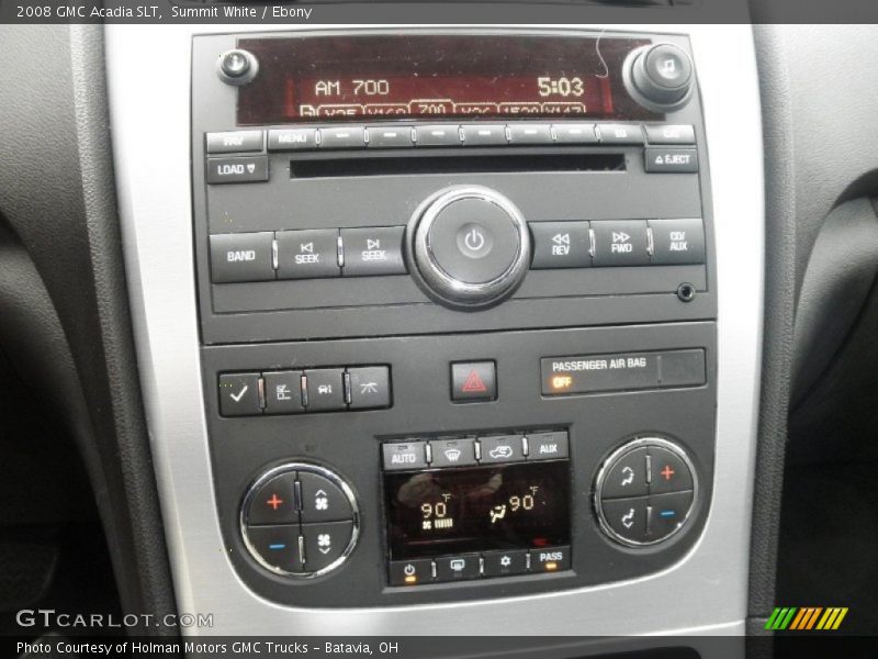 Summit White / Ebony 2008 GMC Acadia SLT