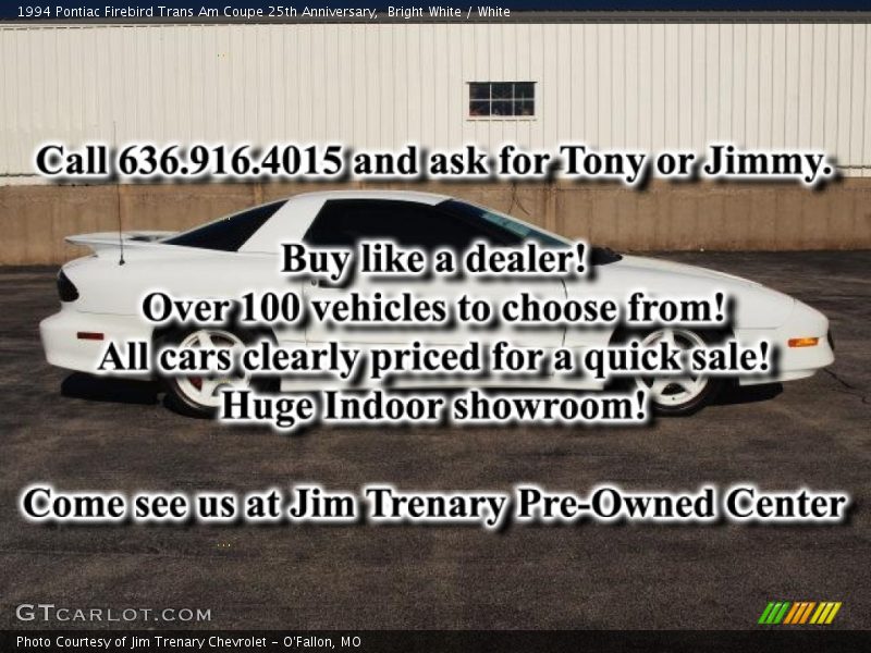 Bright White / White 1994 Pontiac Firebird Trans Am Coupe 25th Anniversary