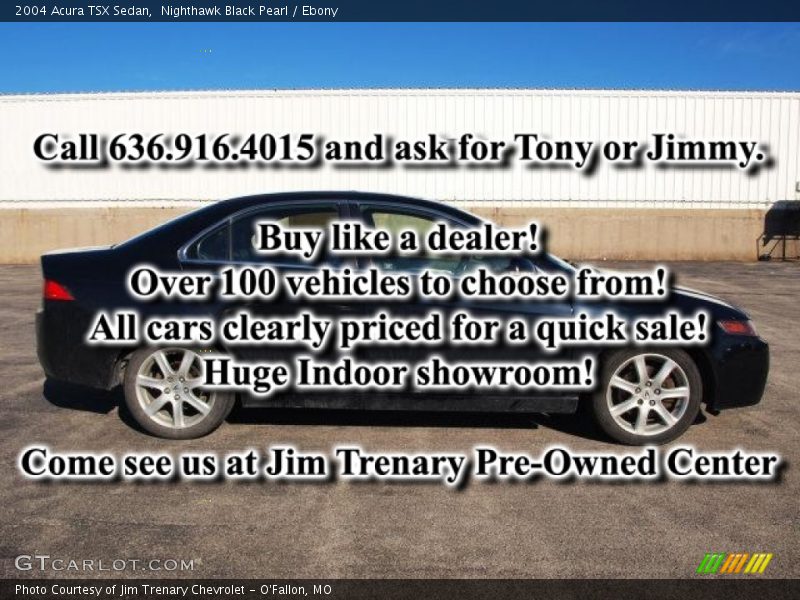 Nighthawk Black Pearl / Ebony 2004 Acura TSX Sedan