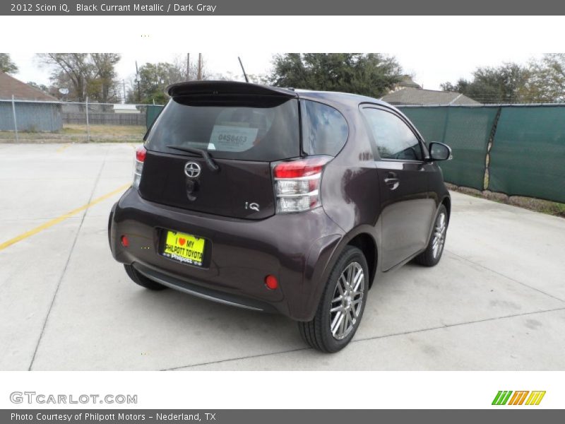Black Currant Metallic / Dark Gray 2012 Scion iQ