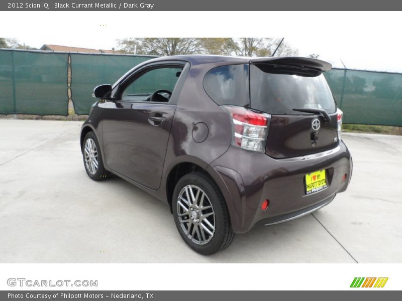 Black Currant Metallic / Dark Gray 2012 Scion iQ