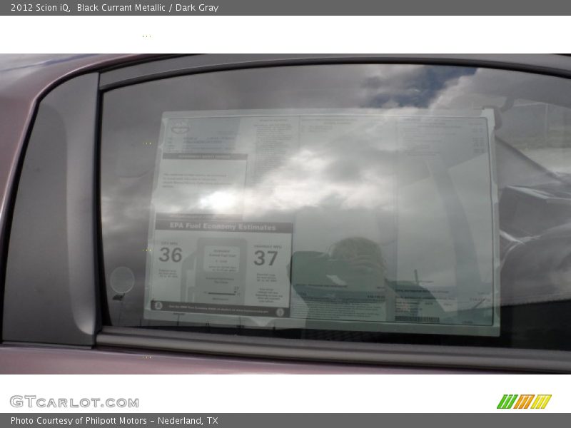 Black Currant Metallic / Dark Gray 2012 Scion iQ