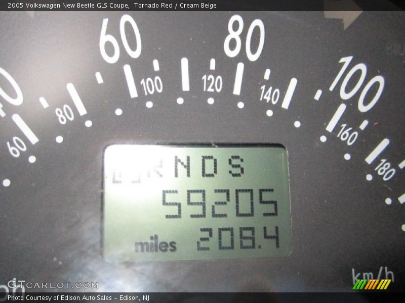 Tornado Red / Cream Beige 2005 Volkswagen New Beetle GLS Coupe
