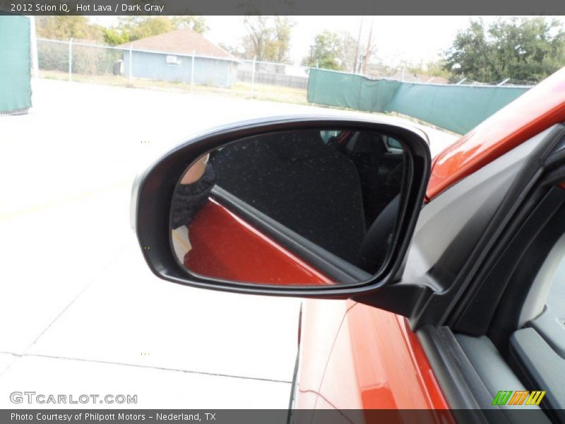 Hot Lava / Dark Gray 2012 Scion iQ