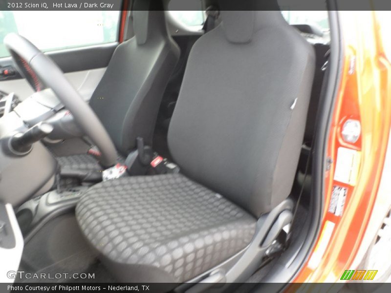 Hot Lava / Dark Gray 2012 Scion iQ