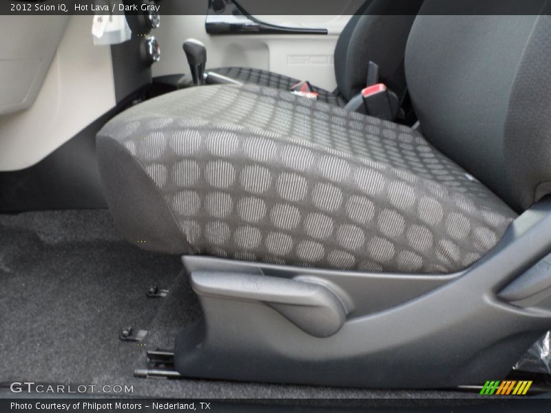 Hot Lava / Dark Gray 2012 Scion iQ