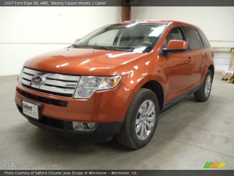 Blazing Copper Metallic / Camel 2007 Ford Edge SEL AWD