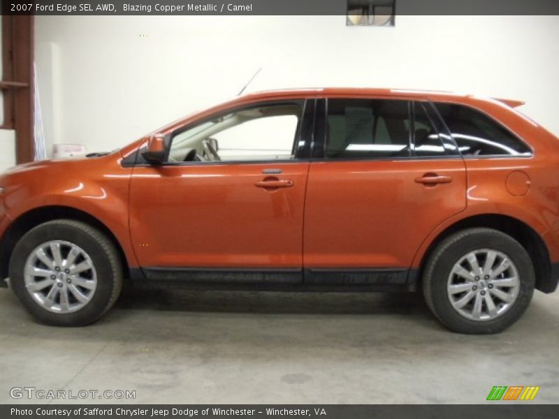 Blazing Copper Metallic / Camel 2007 Ford Edge SEL AWD