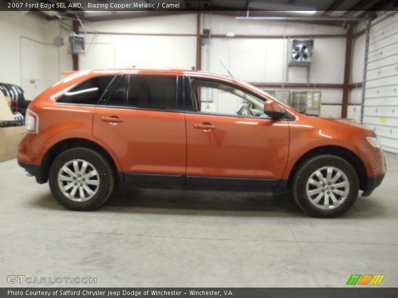 Blazing Copper Metallic / Camel 2007 Ford Edge SEL AWD