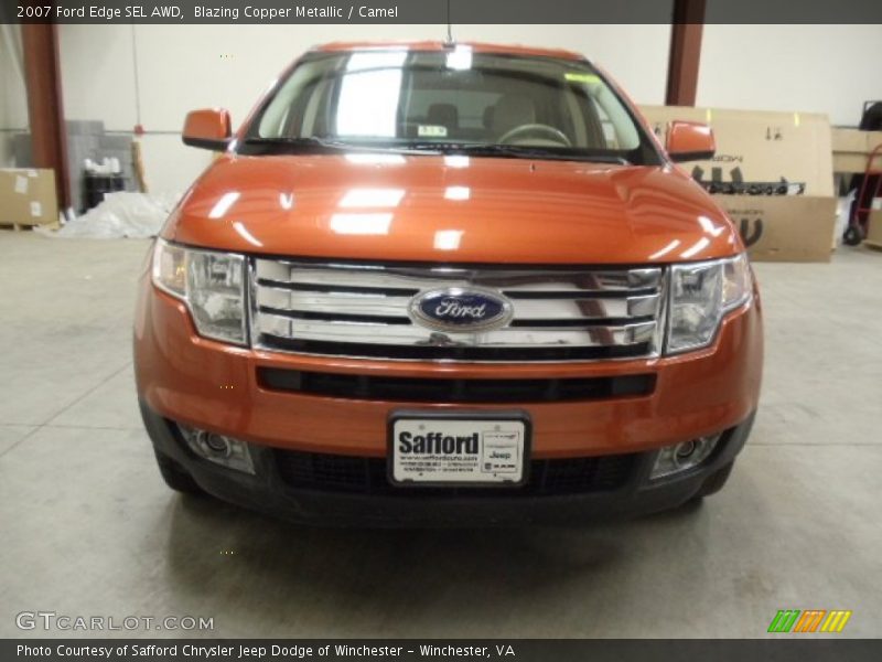 Blazing Copper Metallic / Camel 2007 Ford Edge SEL AWD
