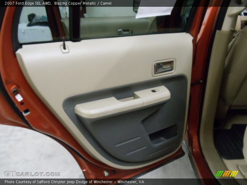 Blazing Copper Metallic / Camel 2007 Ford Edge SEL AWD