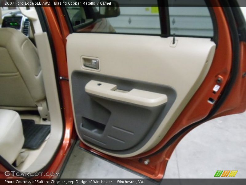 Blazing Copper Metallic / Camel 2007 Ford Edge SEL AWD