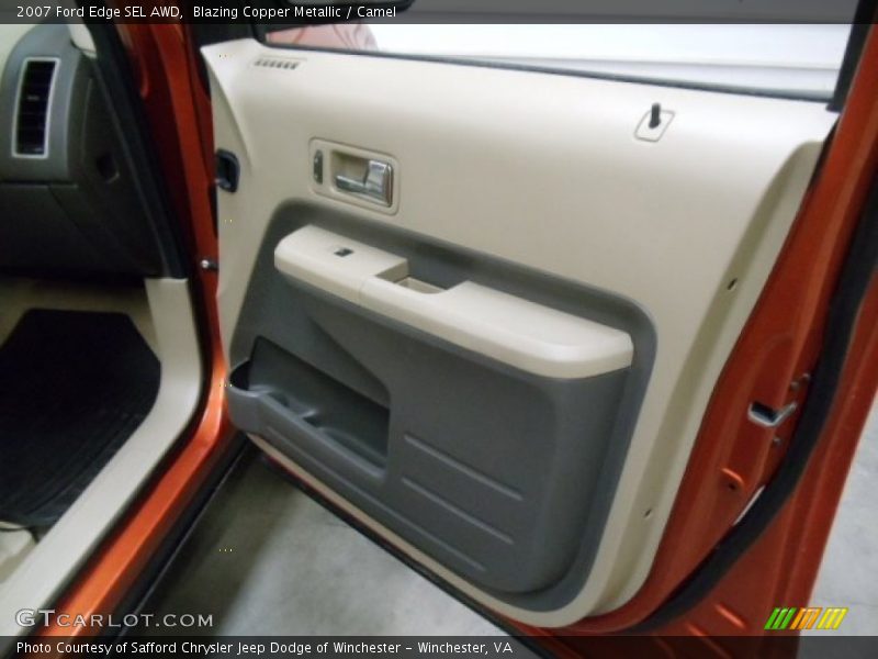 Blazing Copper Metallic / Camel 2007 Ford Edge SEL AWD