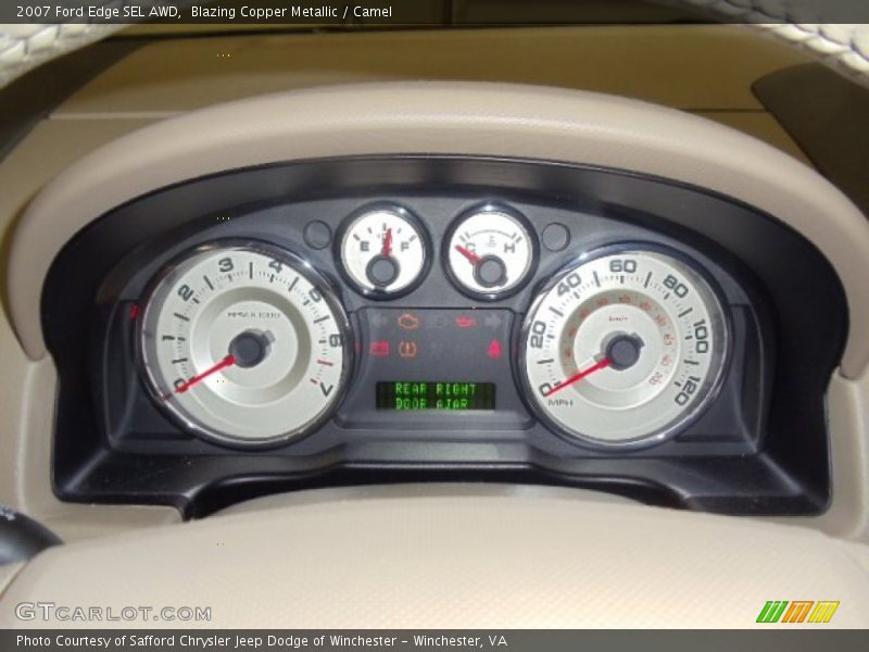 Blazing Copper Metallic / Camel 2007 Ford Edge SEL AWD