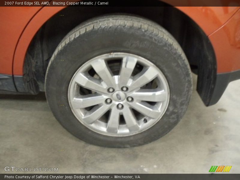 Blazing Copper Metallic / Camel 2007 Ford Edge SEL AWD