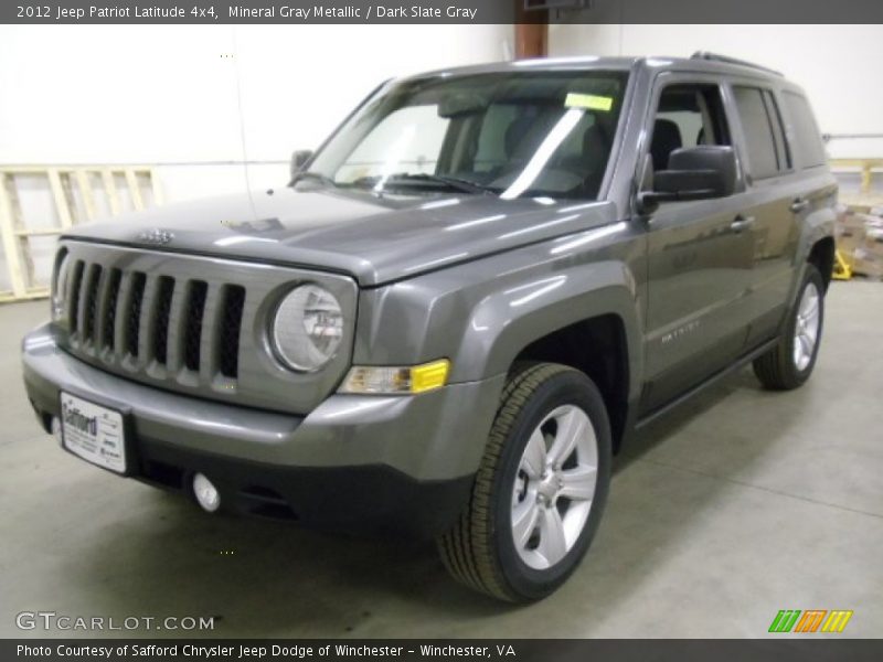 Mineral Gray Metallic / Dark Slate Gray 2012 Jeep Patriot Latitude 4x4