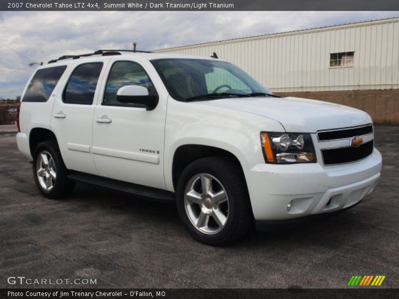 Summit White / Dark Titanium/Light Titanium 2007 Chevrolet Tahoe LTZ 4x4