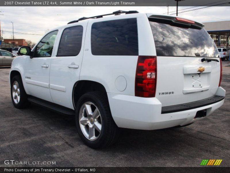 Summit White / Dark Titanium/Light Titanium 2007 Chevrolet Tahoe LTZ 4x4