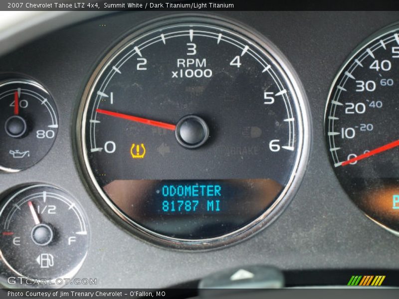 Summit White / Dark Titanium/Light Titanium 2007 Chevrolet Tahoe LTZ 4x4
