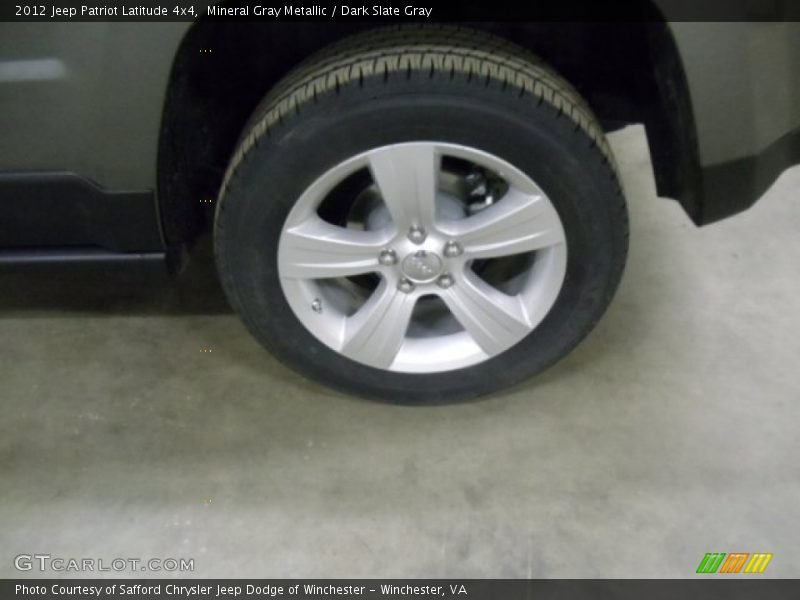 Mineral Gray Metallic / Dark Slate Gray 2012 Jeep Patriot Latitude 4x4