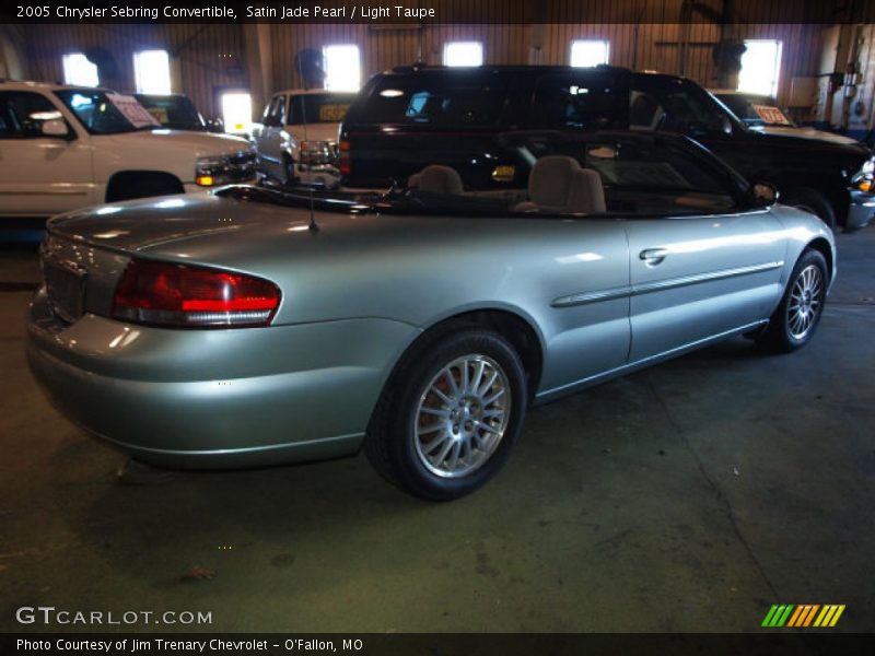Satin Jade Pearl / Light Taupe 2005 Chrysler Sebring Convertible