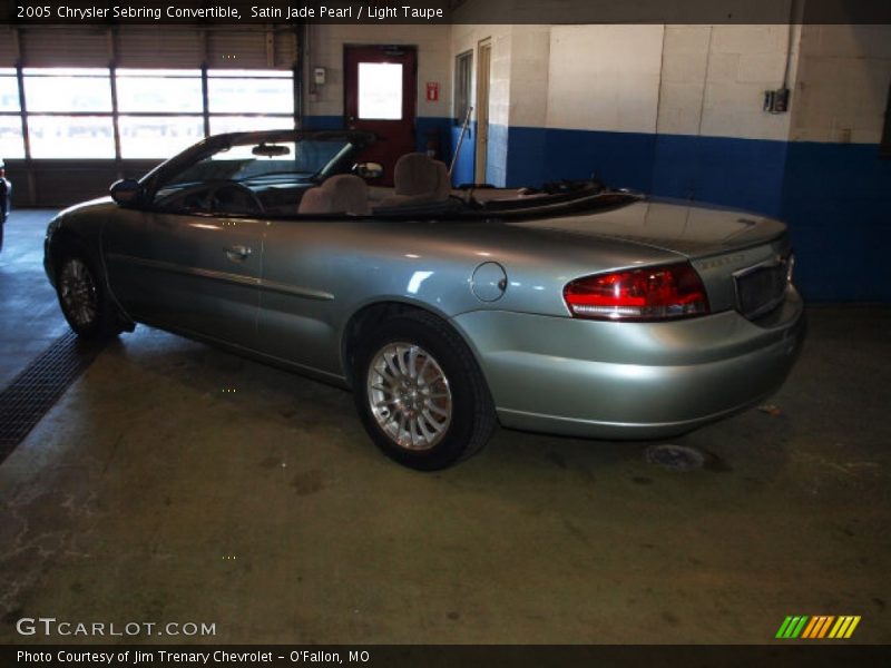 Satin Jade Pearl / Light Taupe 2005 Chrysler Sebring Convertible